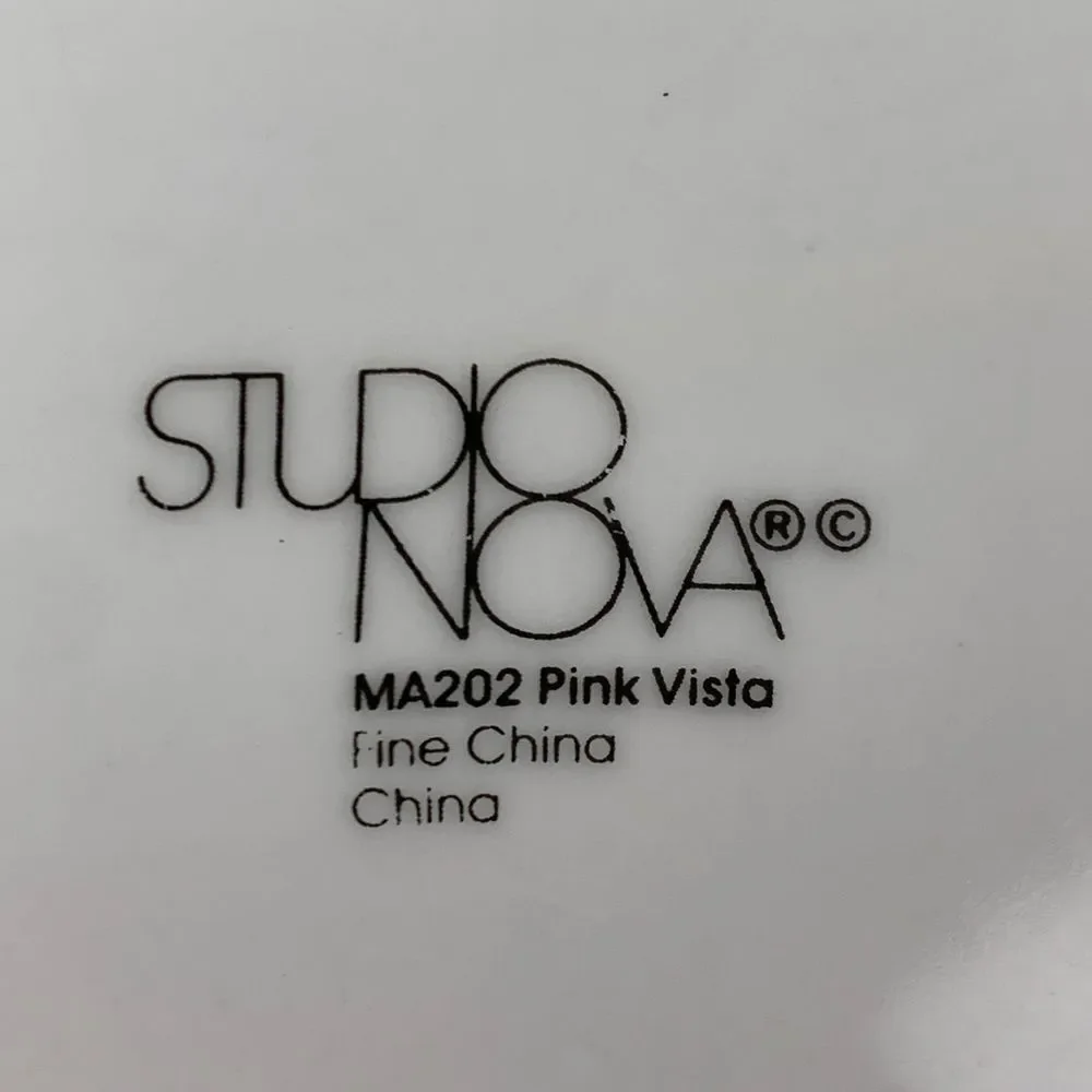 Studio Nova MA202 Pink Vista Floral Dinner Plate‎ Fine China Dinnerware